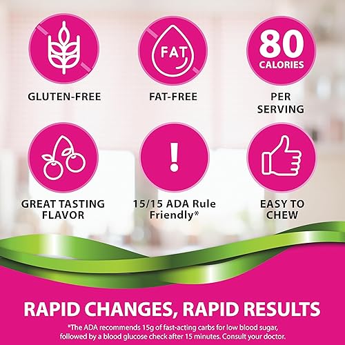 Miniatura 5 de TRUEplus Soft Tabs - Tabletas de glucosa  12 paquetes  48 pestañas (Cherry Pop)