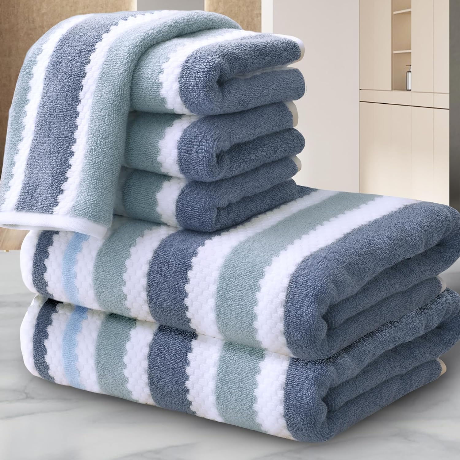 Amazon.com: Waffle Towels for Bathroom - Quick Dry | Thick ...
