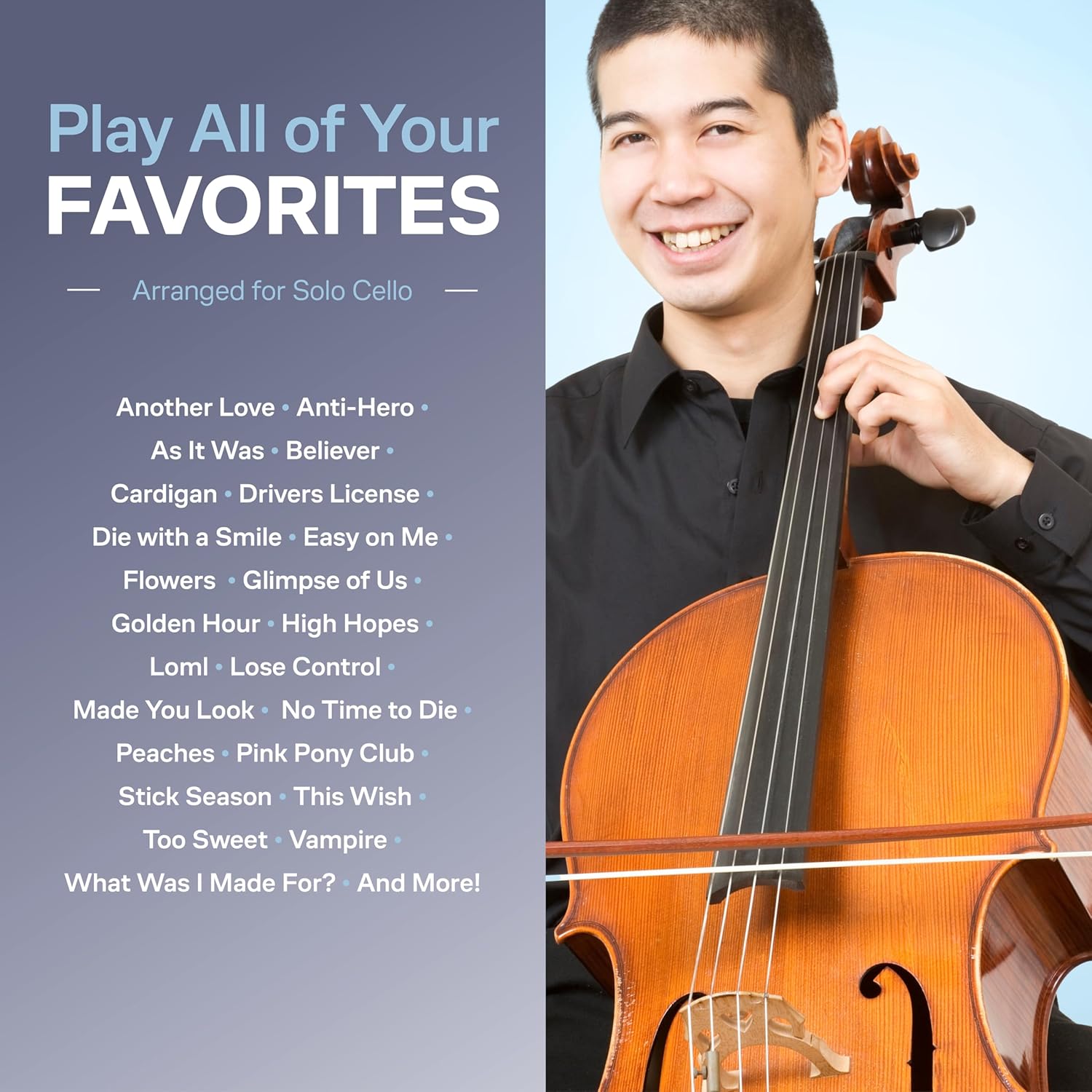 101 Top Hits for Cello | Sheet Music Songbook for Solo Cello Players | Pop and Viral Favorites for Solo Practice and Performance | Easy Cello Music Collection      Paperback – May 28, 2025