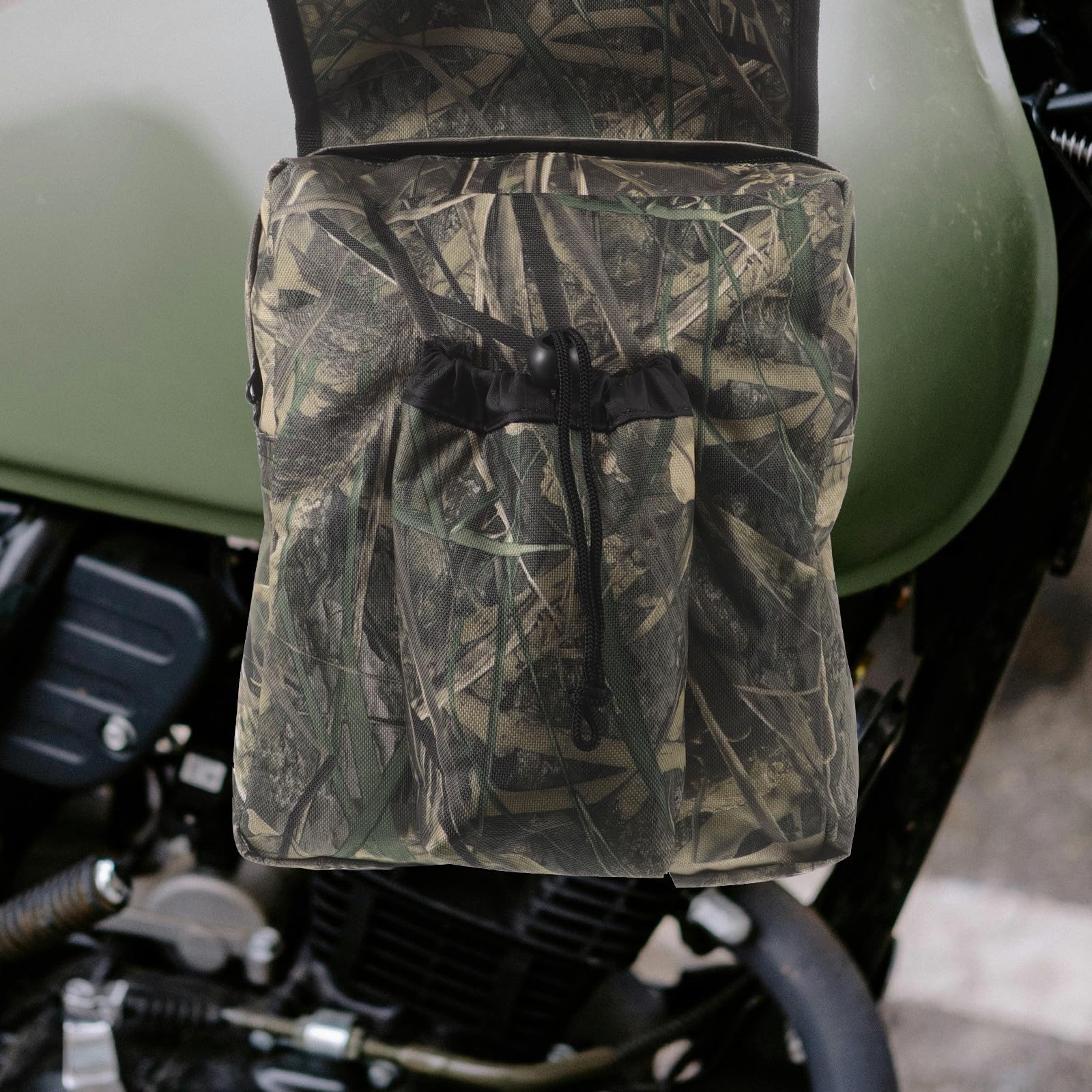 GALPADA Bolsa de Tanque para Motocicleta de Gran Capacidad Resistente de Tela Oxford Correas Ajustables para Aventuras y Viajes Prolongados en Utv y Motos de Nieve