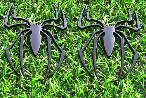 2 calcomanías de araña con logotipo 3D de araña de metal compatible con Can Am Spyder, vehículo universal, camión, motocicleta, RV, scooter, SUV, disponible en Yaxa Peru