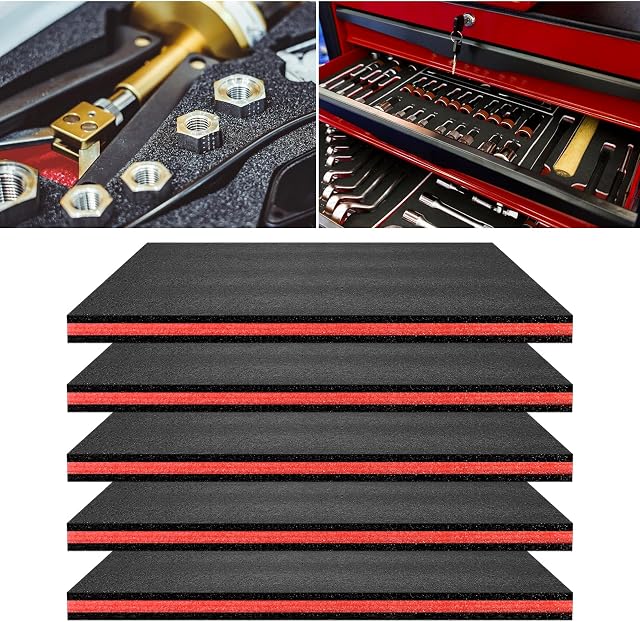Tool Box Organizer, 5 PCS - 15.75''x11"x0.98" Tool Box Foam Insert, Box Organizer for Toolbox, Cabinet Chest Drawer Storage Craft