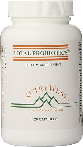 nutri-west Total Probiotics 120 cápsulas, 2.4 onzas