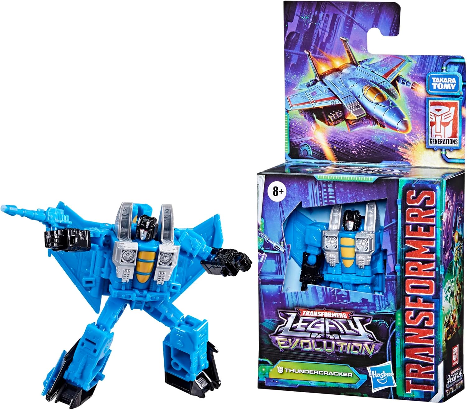 Transformers Toys Legacy Evolution Core Thundercracker Toy, 3.5-inch, Action Figure for Boys and Girls Ages 8 and Up