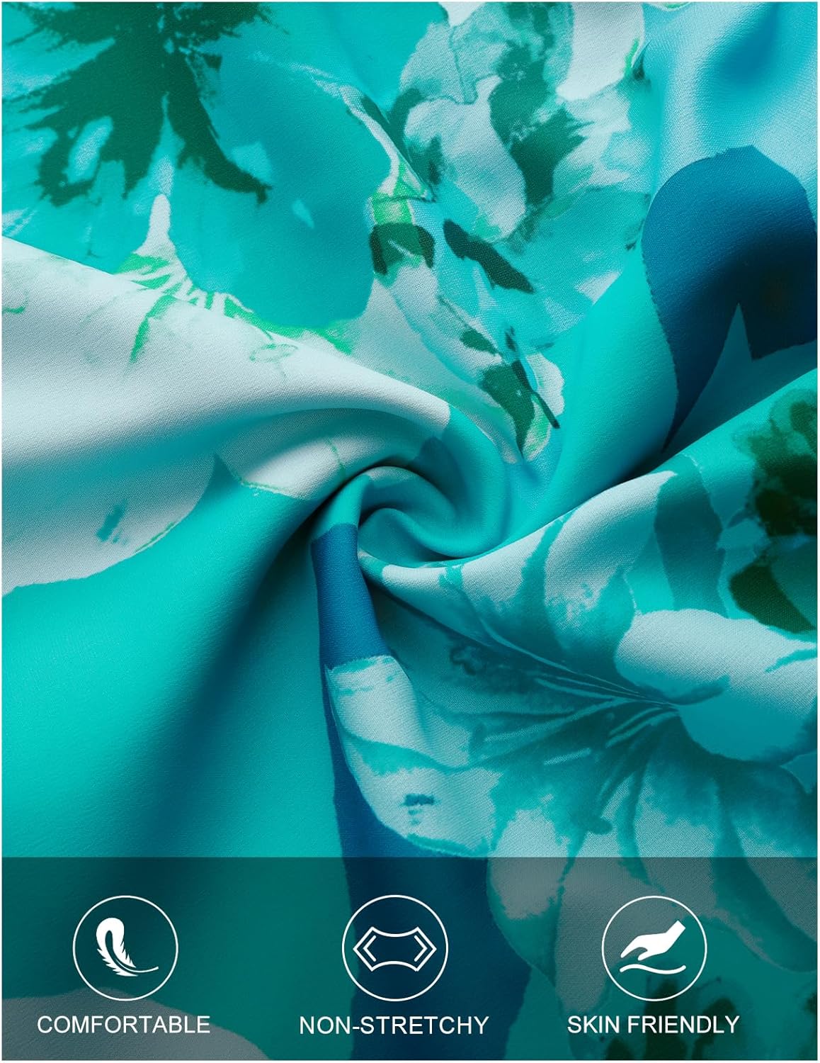 MEROKEETY Fall Wedding Guest Dresses for Women Long Sleeve Floral Casual Lightweight Flowy Swing Boho Dress Pockets - Image 4