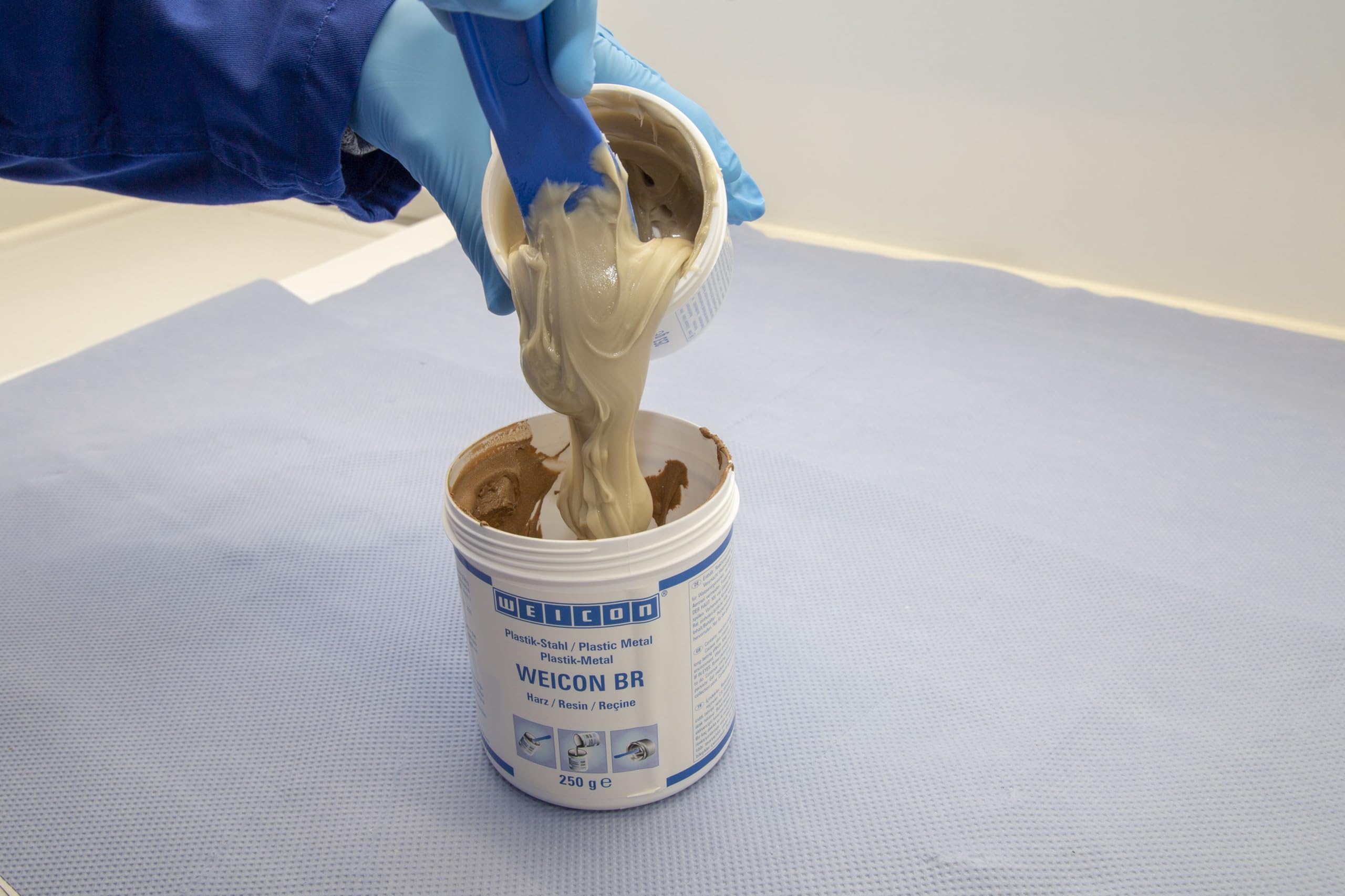 Weicon 10420005 BR żywica epoksydowa plastikowa stal 500 g naprawa części brązu, 500 g