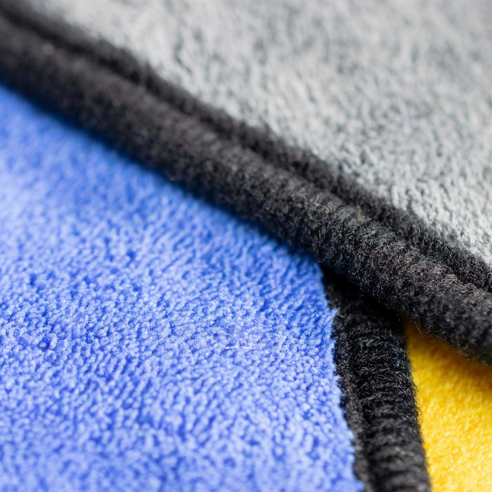 Cosey Putztuch 3er Pack – 40x40 Cm, Kratzfrei & Saugstark, Mikrofaser-Tücher Für Haushalt & Auto, Blau/grün/orange