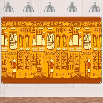 Egyptian Ancient Egypt Mythology Culture Banner Backdrop Background Ancient Egyptians Civilization Theme Decorations Decor for History Culture Party Activities Birthday Party Supplies Favors Flag