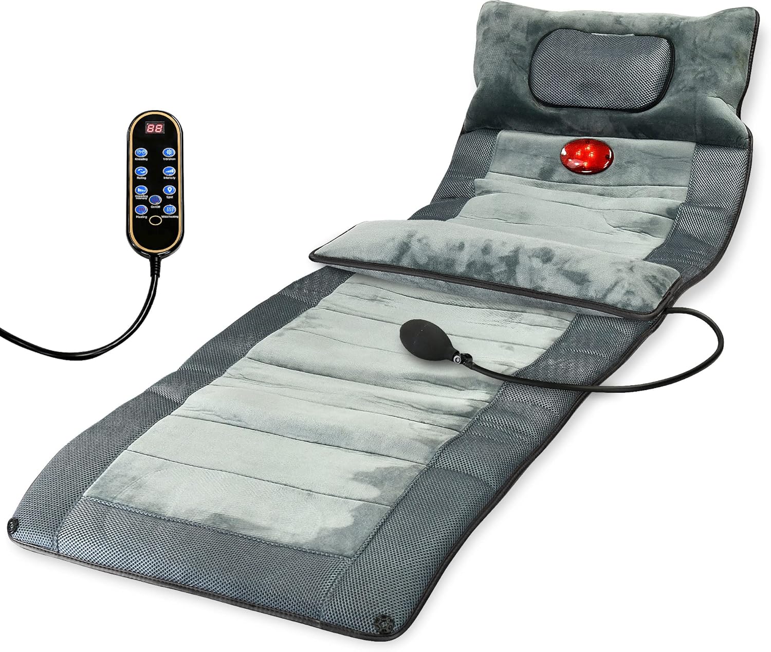 Carepeutic Luxury Comfort Full Body Massage Mat, Gray