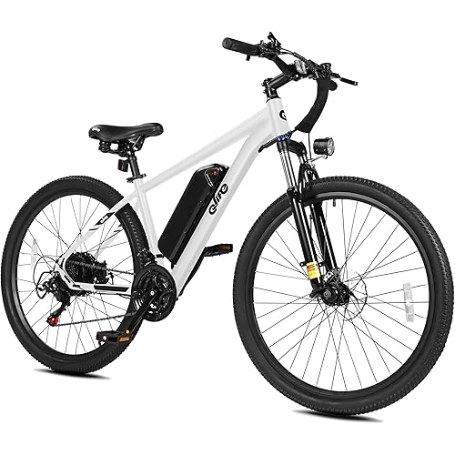 Qlife Racer Electric Bike for Adults - 21-Speed Mountain Lightweight Ebike with Peak 1000W/750W 25MPH/22MPH Brushless Motor, 375Wh Removable Battery, 26X2.1 Tire Step Over E-MTB, Up to 40 Miles