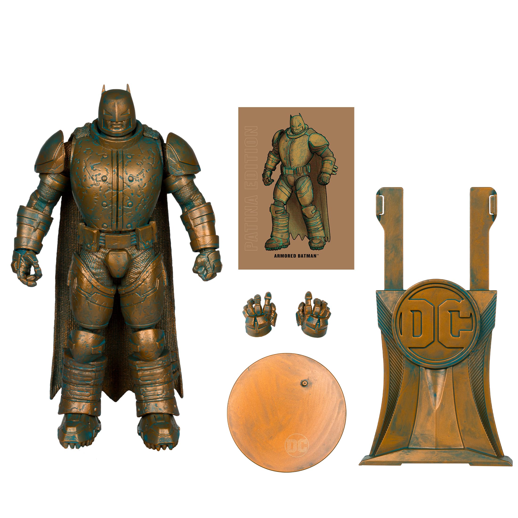 DC Multiverse Armored Batman (The Dark Knight Returns) Patina Edition Figurka akcji 17,8 cm Złota Etykieta McFarlane Zabawki