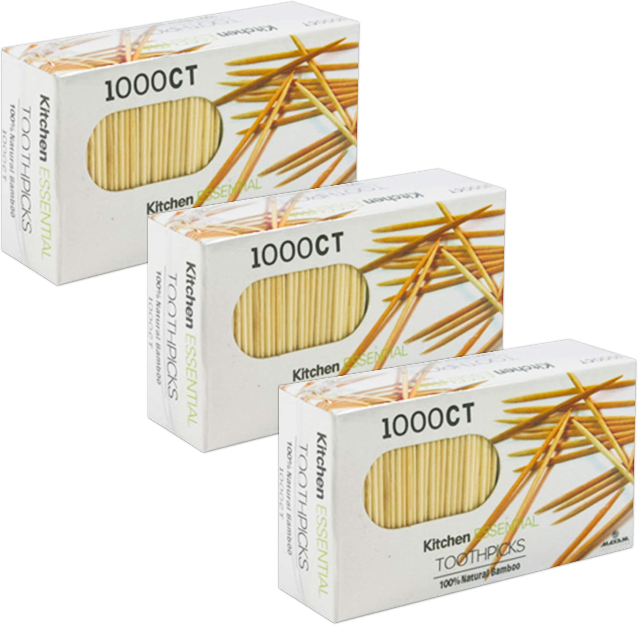 100% Natural Bamboo Toothpicks – Kitchen Essential (3000 Count)