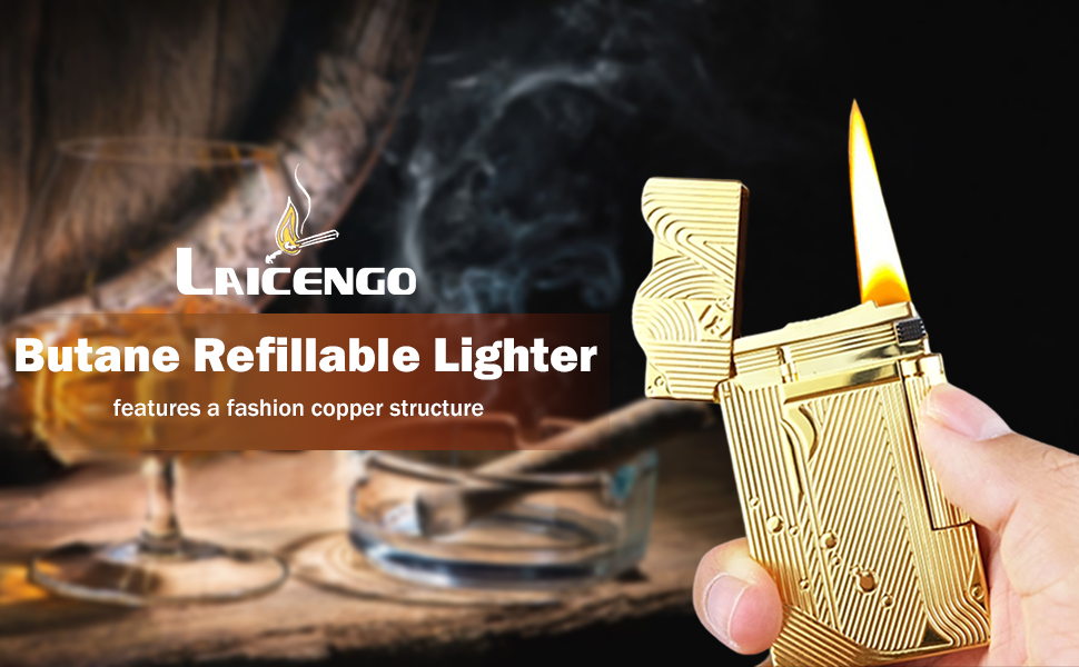Amazon.com: Laicengo Sanji Lighter, Vintage Trench Lighter, Butane