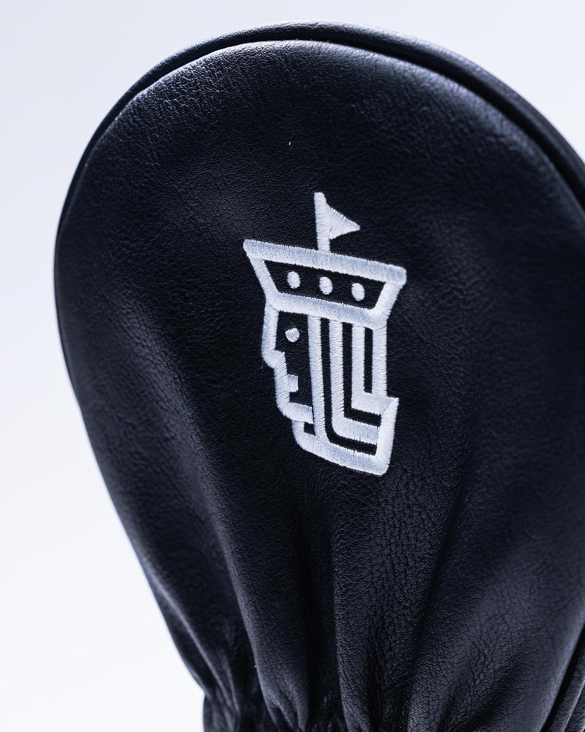 Black Headcovers - Premium Quality Golf Headcovers. Embroidered Hand-Made Leather, Stylish Golf Club Cover - Customize Your Golf Bag