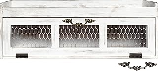 Farmhouse Chicken Wire Countertop Shelving Cabinet Decor Organizer with Pull Down Door by Felt Creative Home Goods - Count...