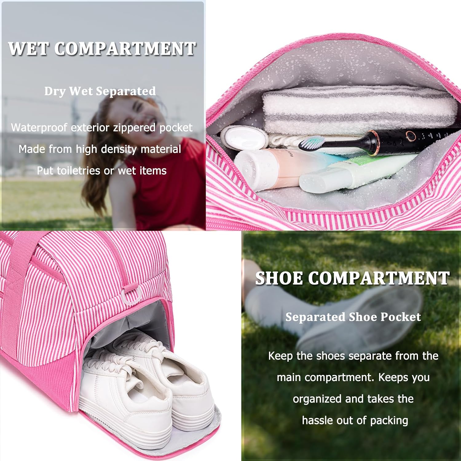 JIANYA Girls Overnight Duffle Bag