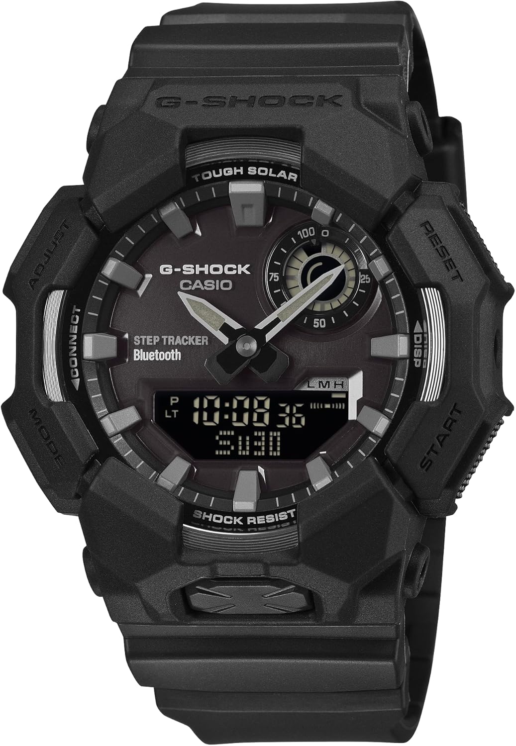 Casio G-Shock Analog-Digital All Black Resin Step Tracker