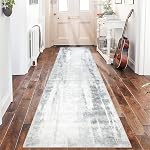 Famibay 5x8 Area Rug Washable Neutral Rugs for Living Room Thin Low Pile Bedroom Carpet Modern Abstract Carpet Rugs for Living Room Bedroom Entrance(Beige/Camel)