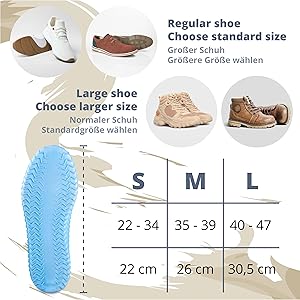 Wasserdichte Schuhüberzieher Größe 3XL - PVC Regenschutz Mit Reißverschluss & Rutschfester Sohle