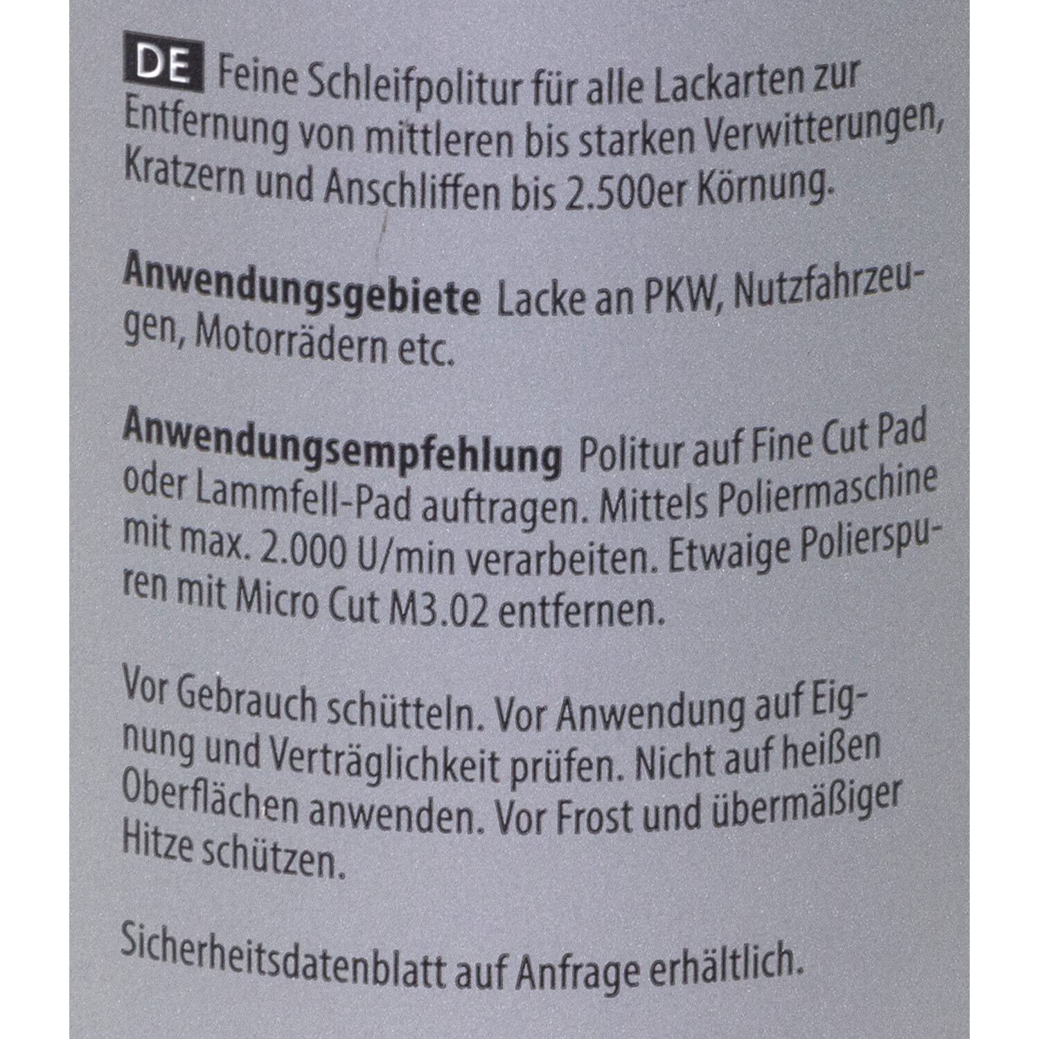 Fine Cut F6.01 Koch Chemie Lakier ścierny bez oleju silikonowego 4 x 1 l