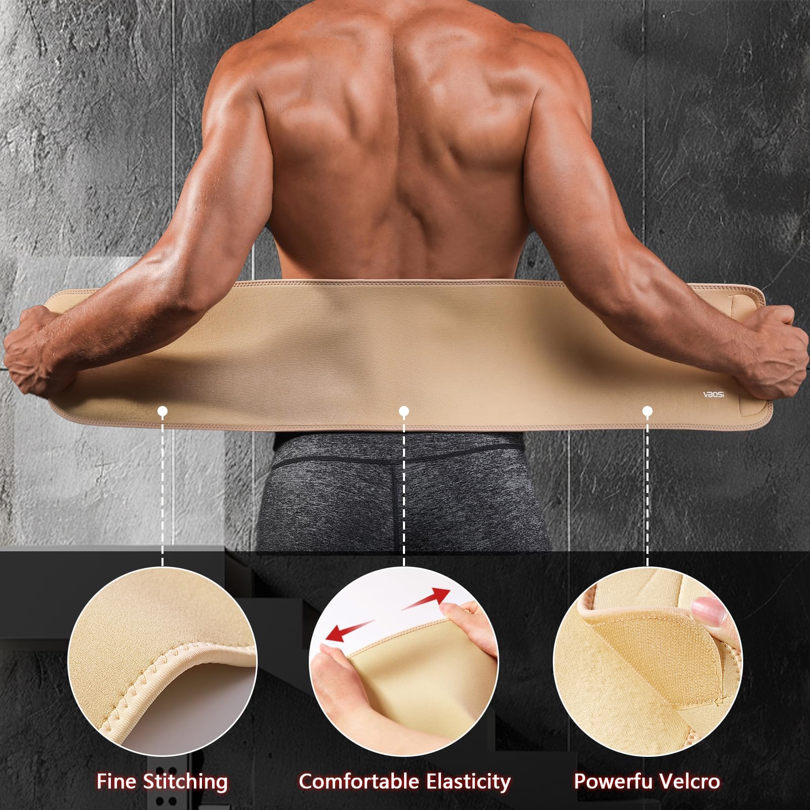 Bande de réglage pour homme - Contrôle du ventre - Forme d'exercices de sudation