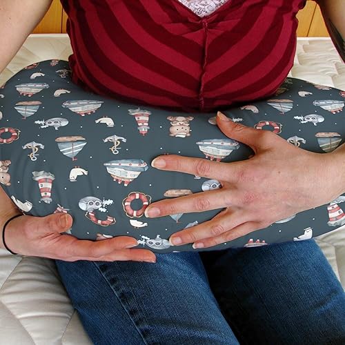 Miniatura 3 de Sailor Bear - Fundas de almohada de lactancia para bebé de acuarela para niños y niñas, osos, anclas, lanchas, barcos, funda de almohada para