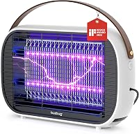 Buzbug MA015B LED Bug Zapper Indoor: 50,000Hr Dual UV LEDs, Energy-Saving High-Voltage Fly Mosquito Killer, 2100 Sq Ft Coverage