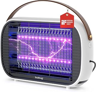 Buzbug MA015B LED Bug Zapper Indoor: 50,000Hr Dual UV LEDs, Energy-Saving High-Voltage Fly Mosquito Killer, 2100 Sq Ft Coverage