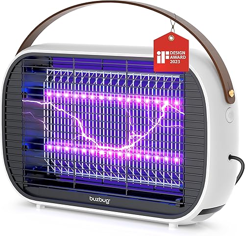 Buzbug Exterminador de insectos LED para interiores, bombillas LED de hasta 50.000 horas, menos potencia sostenible, matamosquitos eléctrico