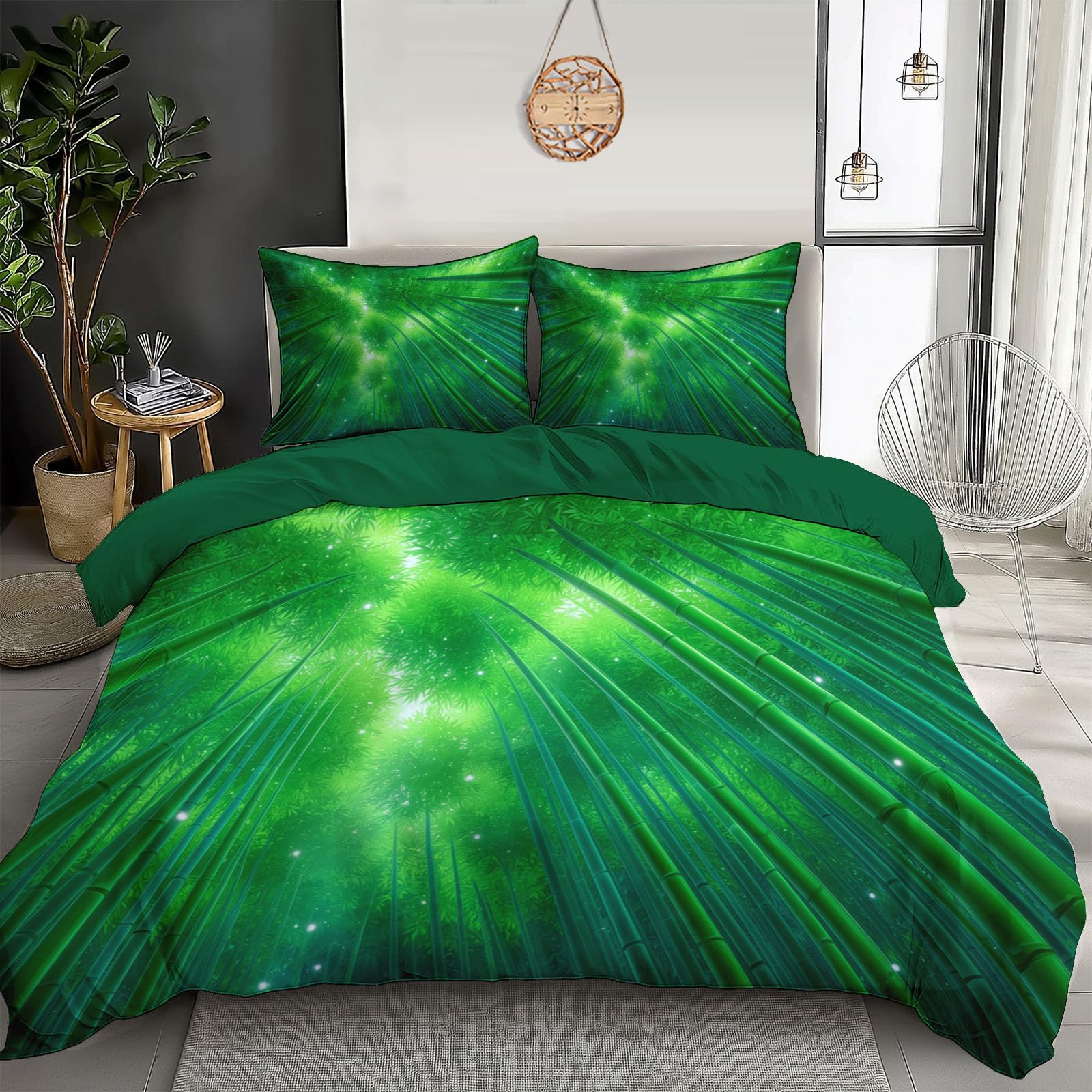 Housse de couette 240x260cm facile à enfiler avec zip pour régler les problèmes de lit froissé