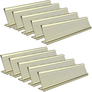 SINYUDUN 10 Pack 2"x10" Desk Name Plate Holder, Name Plate Holder for Desk
