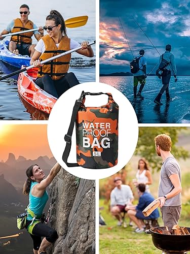 Miniatura 3 de YDYJKI Mochila seca impermeable de 2L5L10L20L30L Flotante Roll Top Saco de compresión seca mantiene el equipo seco para kayak, playa, rafting