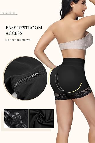 Miniatura 5 de SHAPSHE Faja moldeadora para mujer, pantalones cortos con control de abdomen, moldeadores de cuerpo, cintura alta, levantadores de glúteos, muslos,