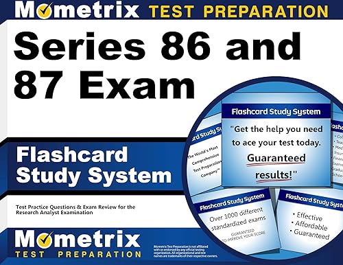Series 86 and 87 Exam Flashcard Study System: Series 86 and 87 Test Practice Questions &amp; Review for the Research Analyst Examination (Cards)