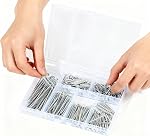 Nail Assortment Kit, 280 Pcs 6 Sizes Nails for Hanging Pictures, Maximum Length 2 Inches Galvanized, Long and Small Finishing Nails for Wall Art