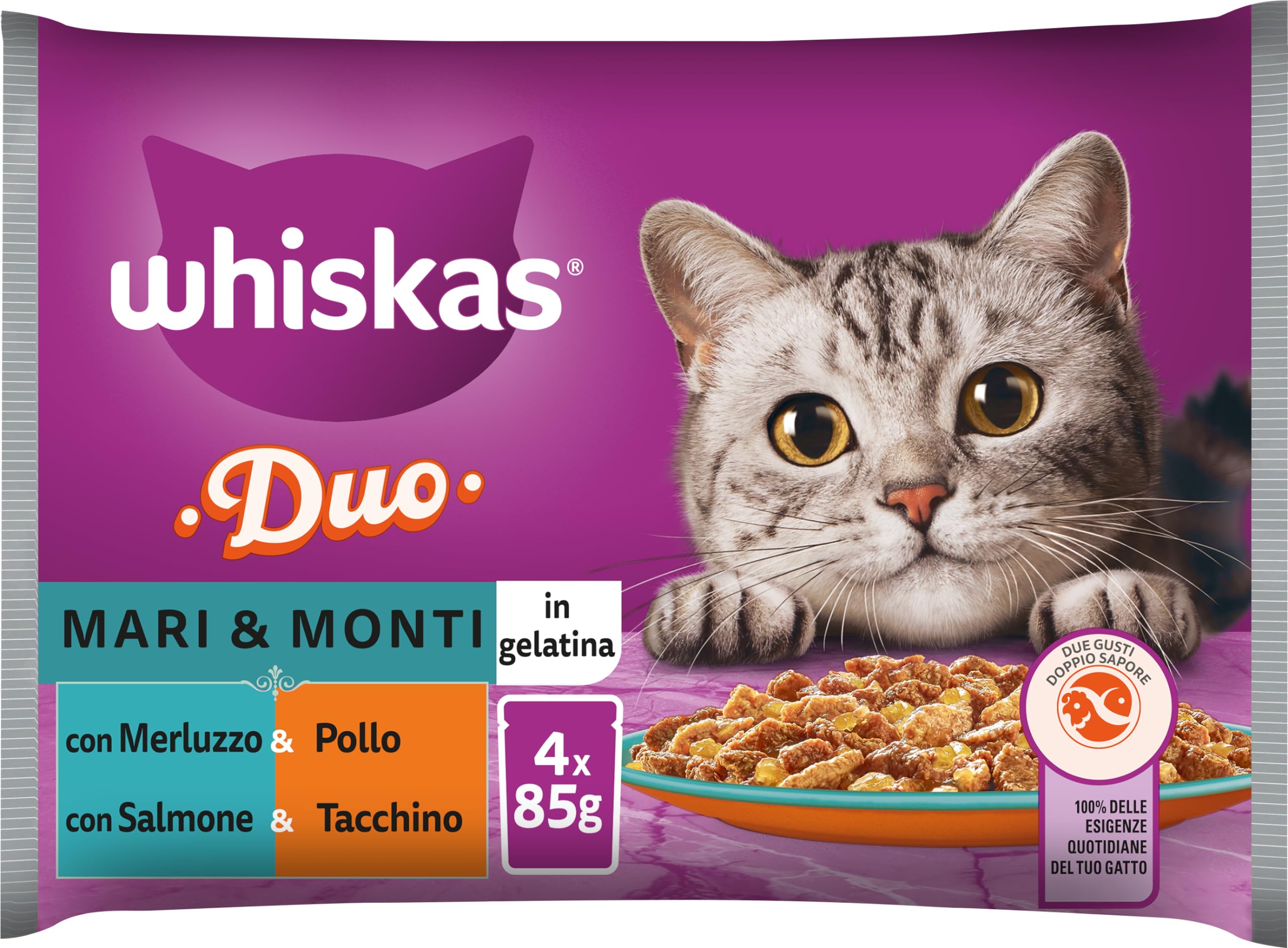 Whiskas Pranzetti Carni E Verdure Per Gatti Adulti - 72 Bustine Da 50g - Foto 4
