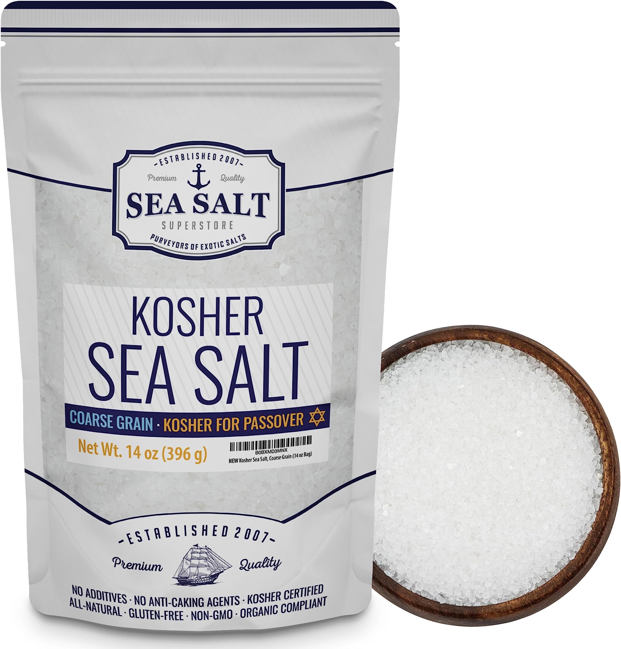 Kosher Sea Salt, Coarse Grain Kosher Salt, Replacement for