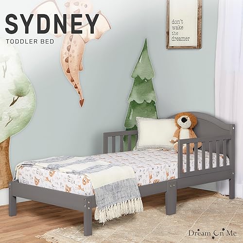 Miniatura 8 de Dream On Me Cama Sydney para niños pequeños en color espresso, certificado Greenguard Gold, certificado JPMA, diseño bajo al suelo, acabado no