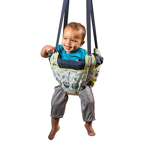 Evenflo Exersaucer Johnny Jumper con fácil sistema de sujeción para montaje rápido y sin herramientas