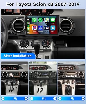 [6+128G]-8Core Car Stereo for Toyota Scion xB 2007-2019 Wireless Carplay Android Auto,9 IPS Touch Screen,Android/GPS/WiFi/32EQ DSP/59UI/Bluetooth5.0/SWC/Backup Camera&Mic for Scion Radio