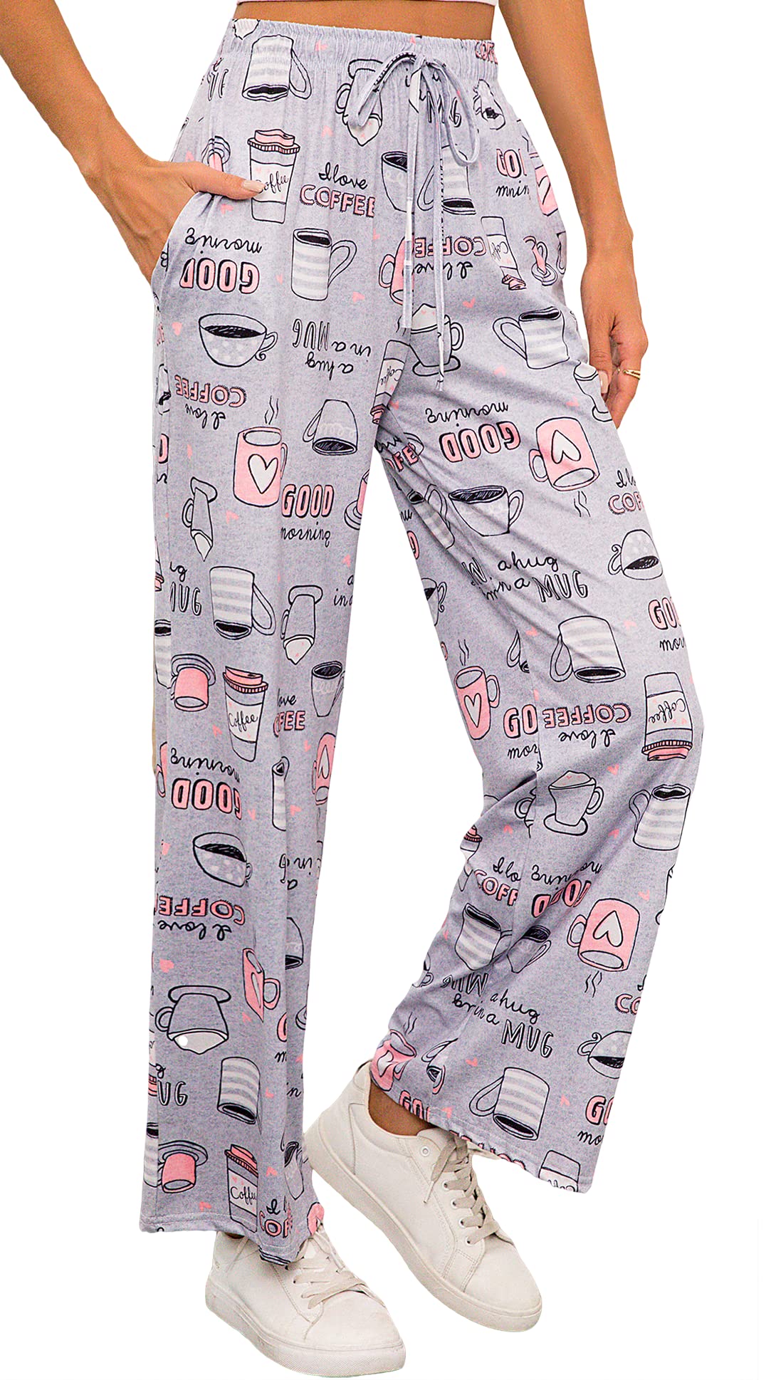 X-Image Women Comfy Casual Pajama Pants with Pockets Drawstring