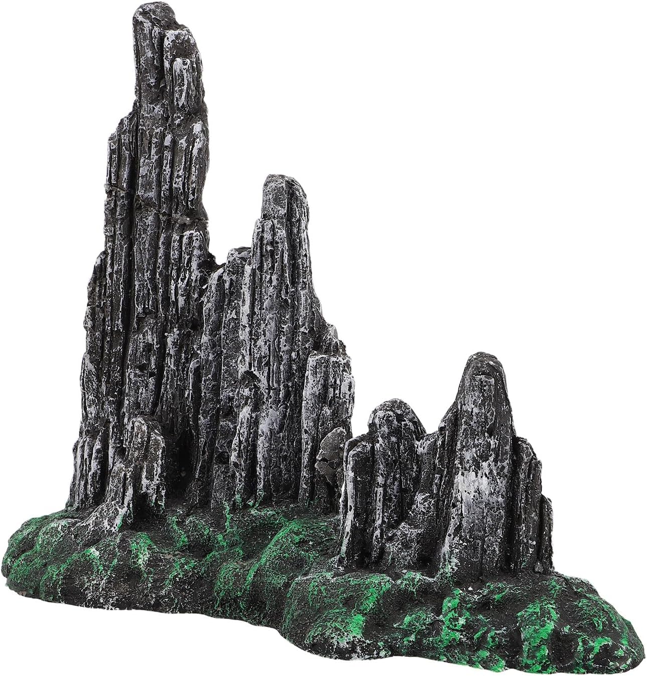 COHEALI Aquarium Rock Sculpture Artificial Mountain-Style Stone Ornament with Hiding Cave Large Fish Tank Decoration for Betta Shrimp and Freshwater Aquatic Pets