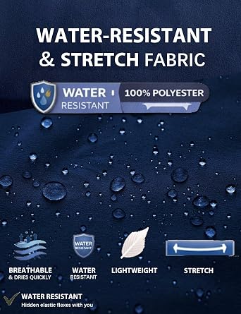 Men's Golf Pants All-Day Stretch Chinos Water-Resistant Quick Dry