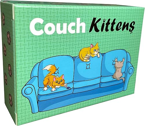 Juego de cartas Couch Kittens - Juego rápido y fácil para 2 jugadores de The Dusty Top Hat