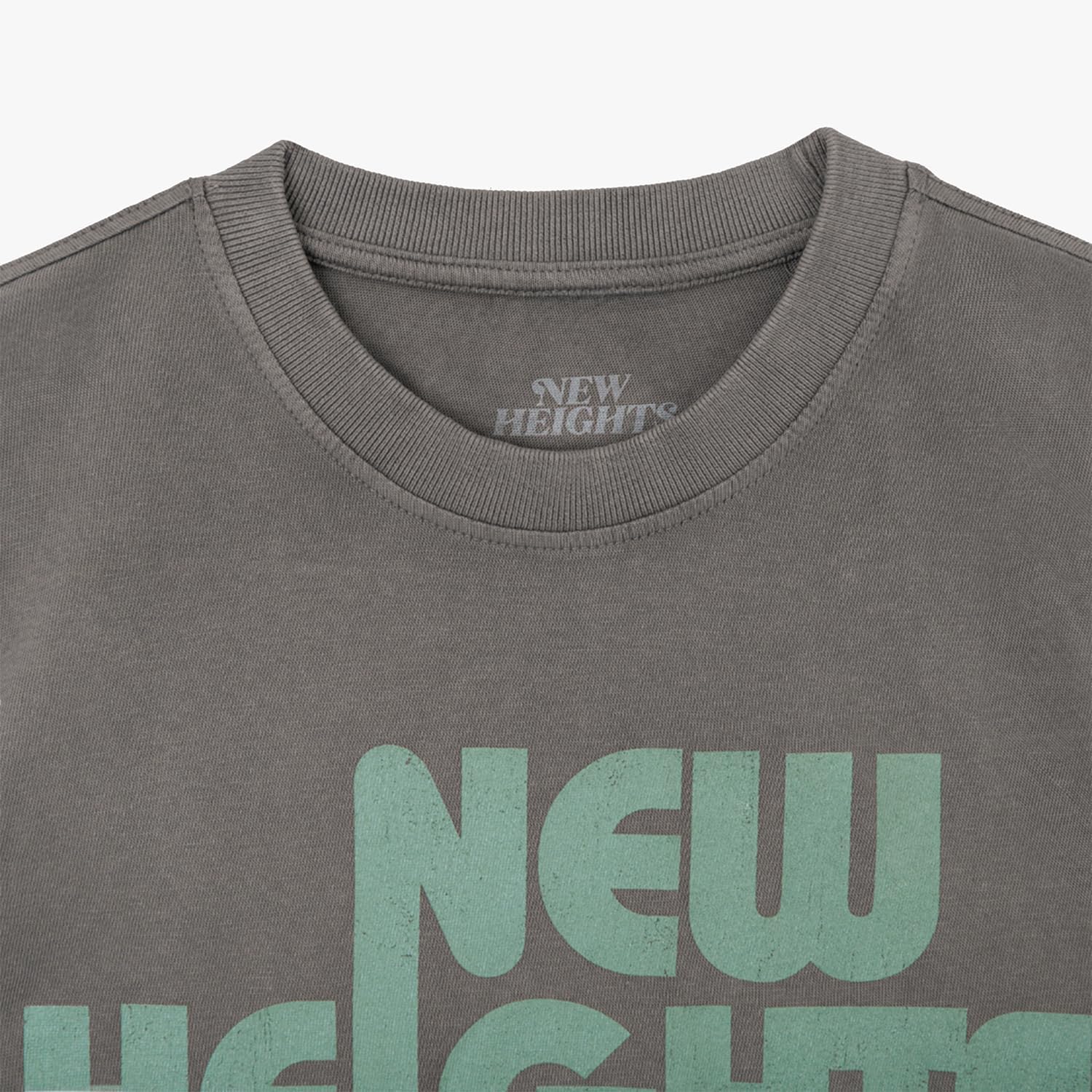 New Heights with Jason & Travis Kelce Cleveland Heights T-Shirt, Bold Retro Wordmark, Unisex Short Sleeve Tee, Charcoal