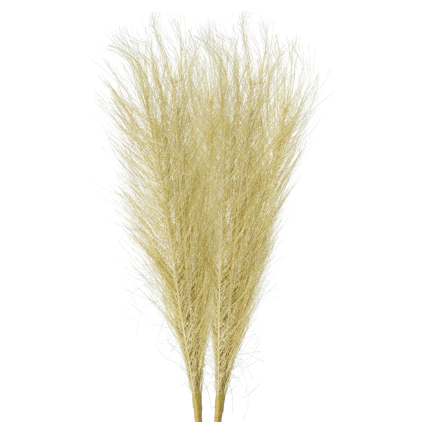 Herbe de la pampa artificielle pour décoration de mariage et bureau doré 45cm