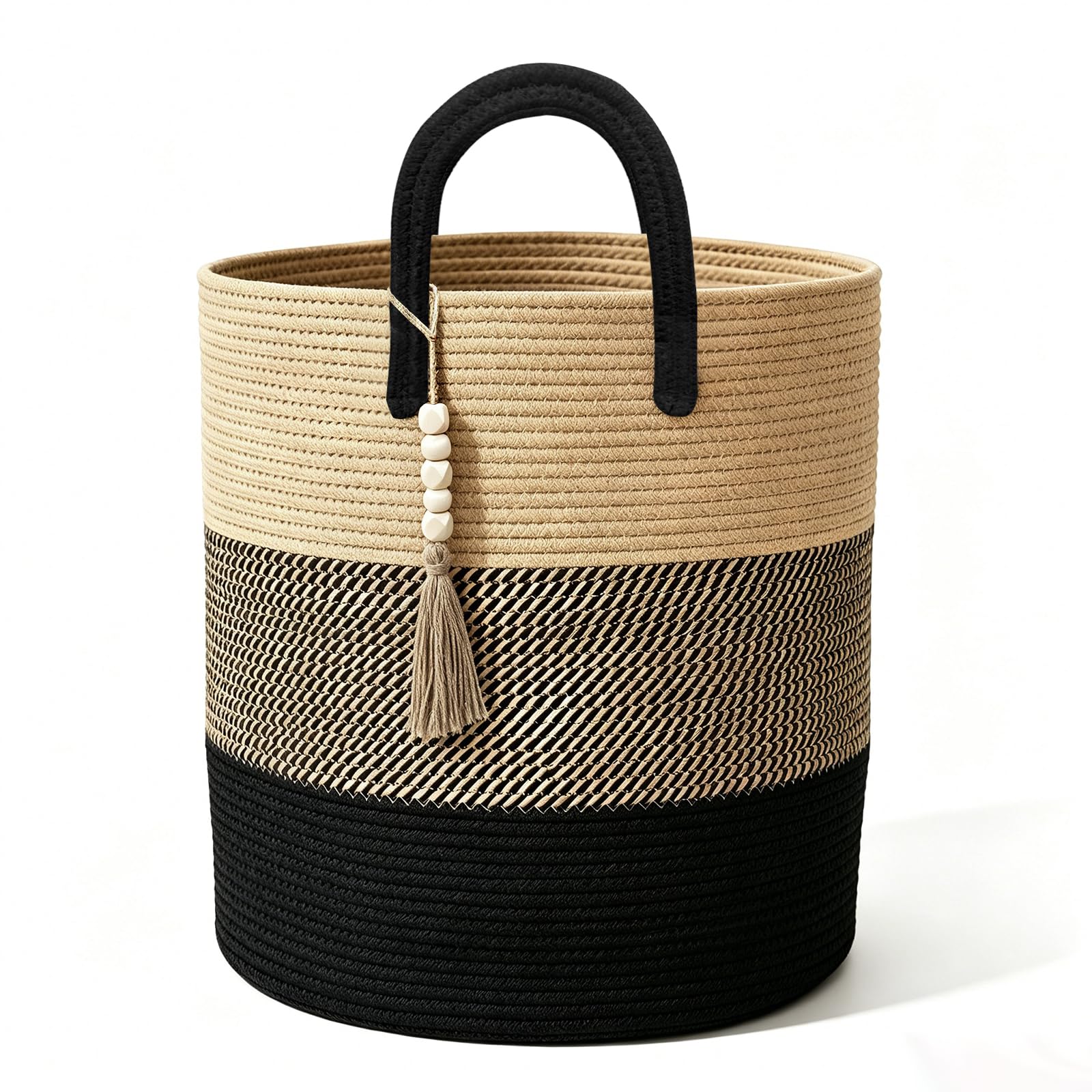 Panier à linge sale design noir pour optimiser l'espace de votre salle de bain