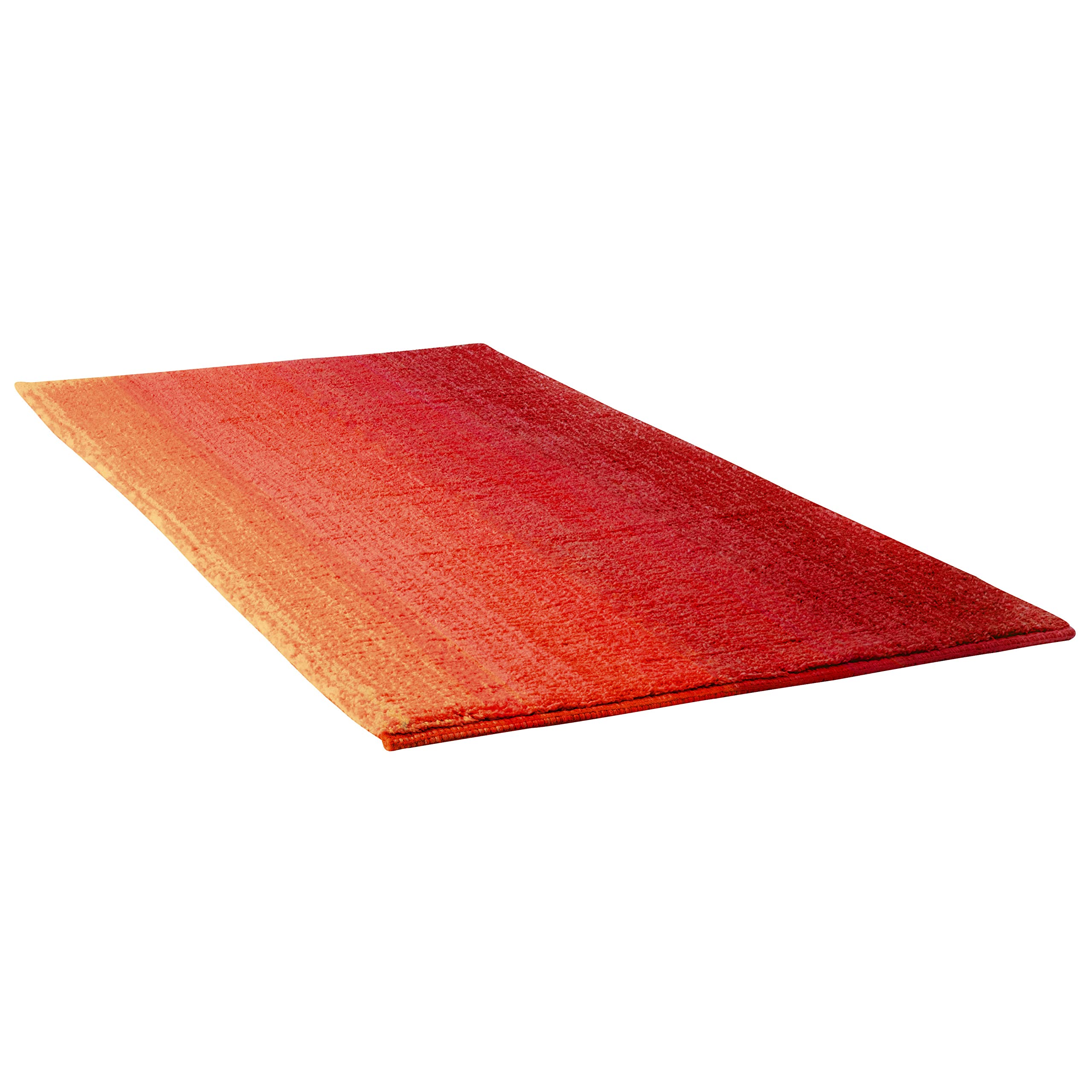 Dyckhoff Badteppich Colori, Rot, 70 x 120 cm, 100% Bio Baumwolle, GOTS