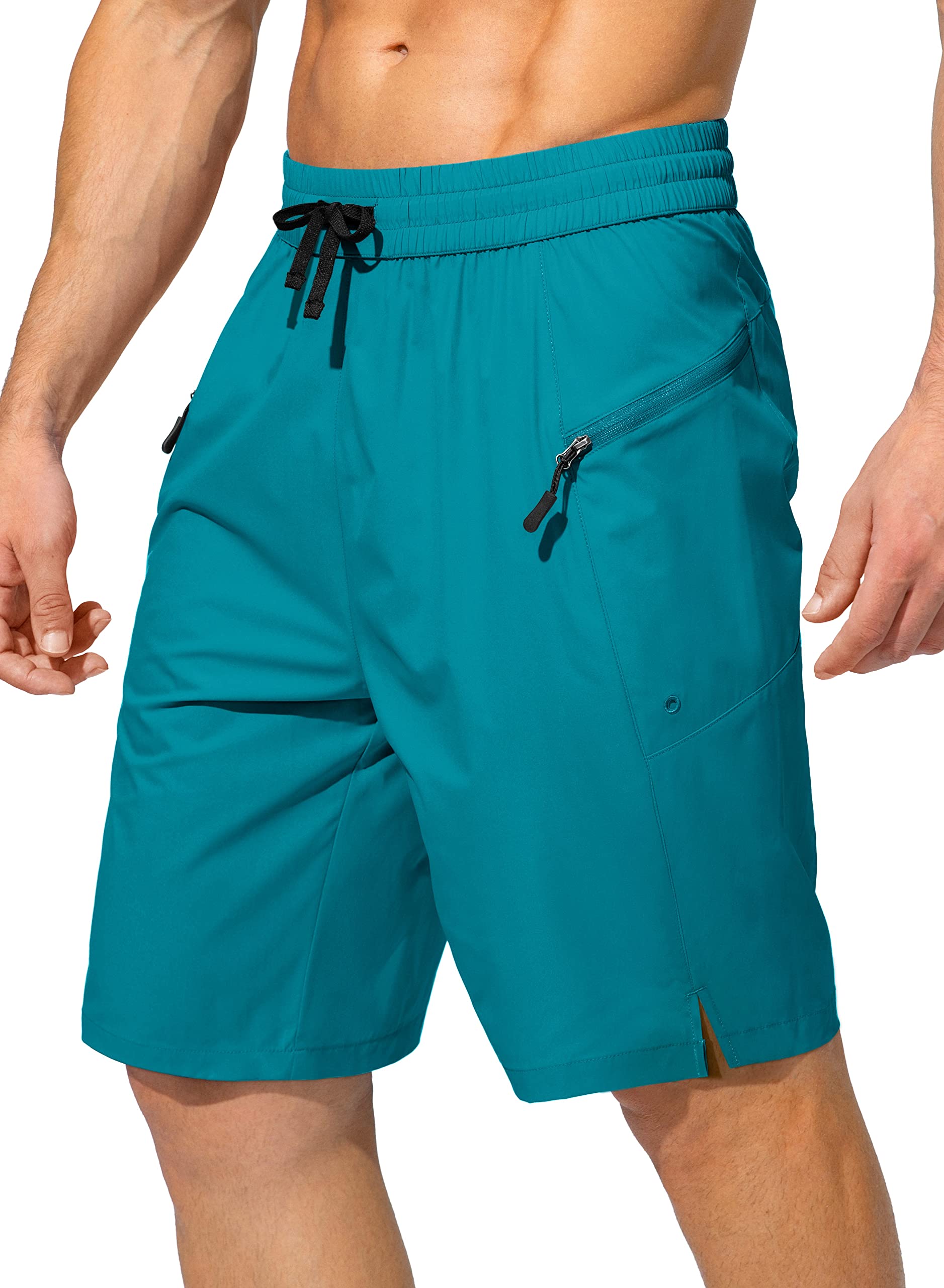 Men's Swim Trunks Quick Dry Board Shorts with Zipper Pockets Beach Shorts  Bathing Suits for Men No Mesh Liner