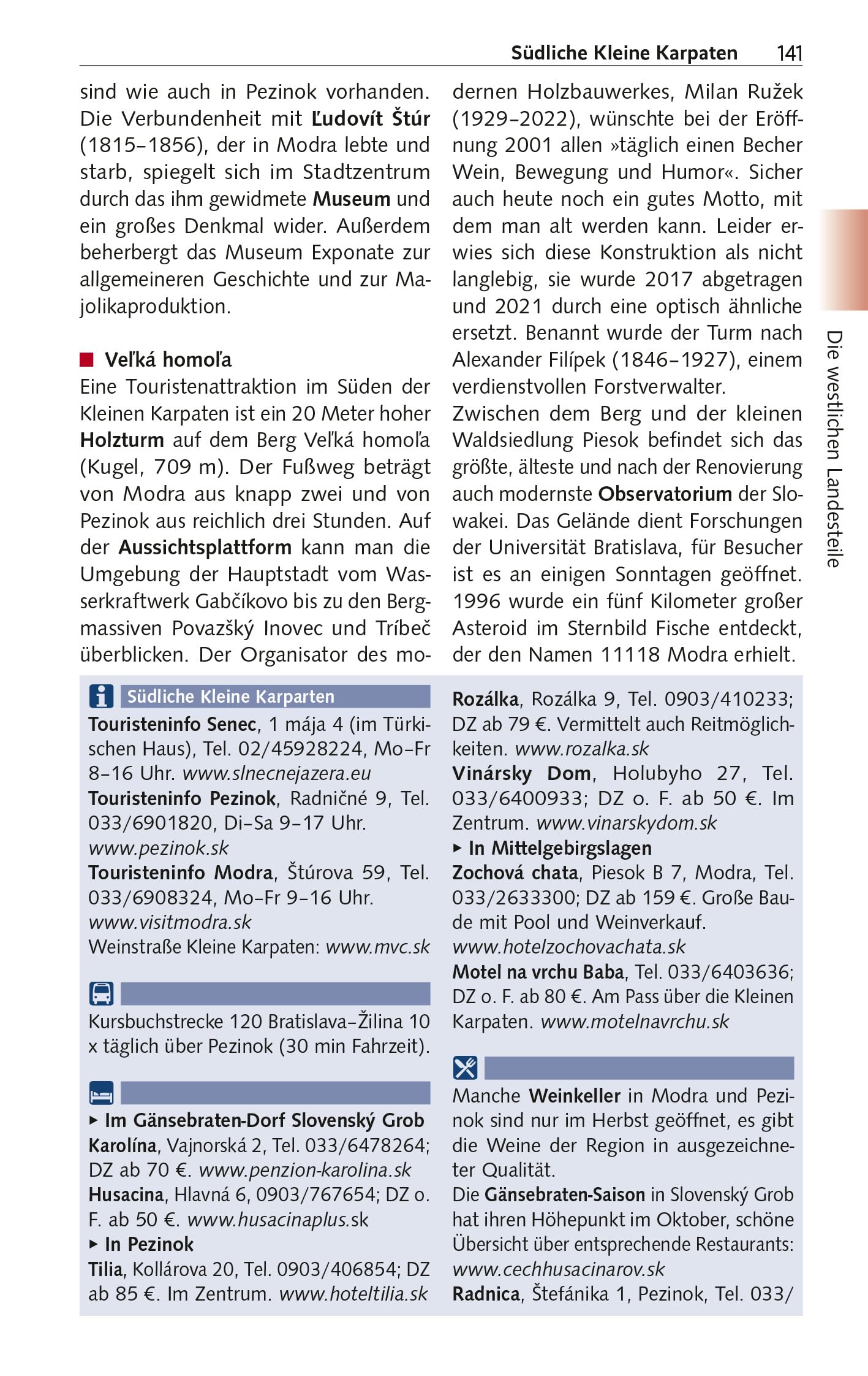 TRESCHER Reiseführer Slowakei: Unterwegs zwischen Donau und Beskiden. Mit Bratislava, Kleinen Karpaten, Hoher Tatra und Donautiefland
